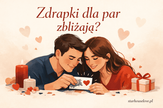 Zdrapki dla par - rysunkowa grafika tytułowa artykułu o tym, jak działają i czy naprawdę zbliżają