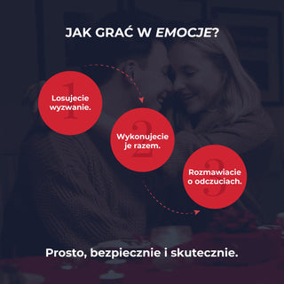 Jak grać w Emocje Wspólne wyzwania – losowanie wyzwania, wykonanie go razem i rozmowa o emocjach