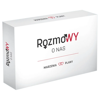 Opakowanie pudełka gry dla par rozmowy o nas marzenia i plany