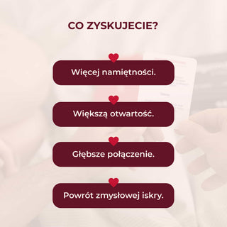 Gra dla par Rozmowy o Nas Intymność i Namiętność – więcej namiętności, otwartości i głębsze połączenie podczas czasu we dwoje