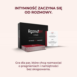 Rozmowy o Nas Intymność i Namiętność – gra dla par do rozmów i budowania bliskości, idealna na prezent