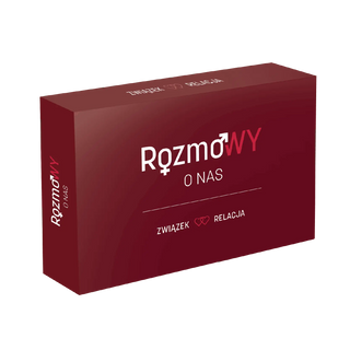 Przod pudełka gry dla par rozmowy o nas związek i relacja
